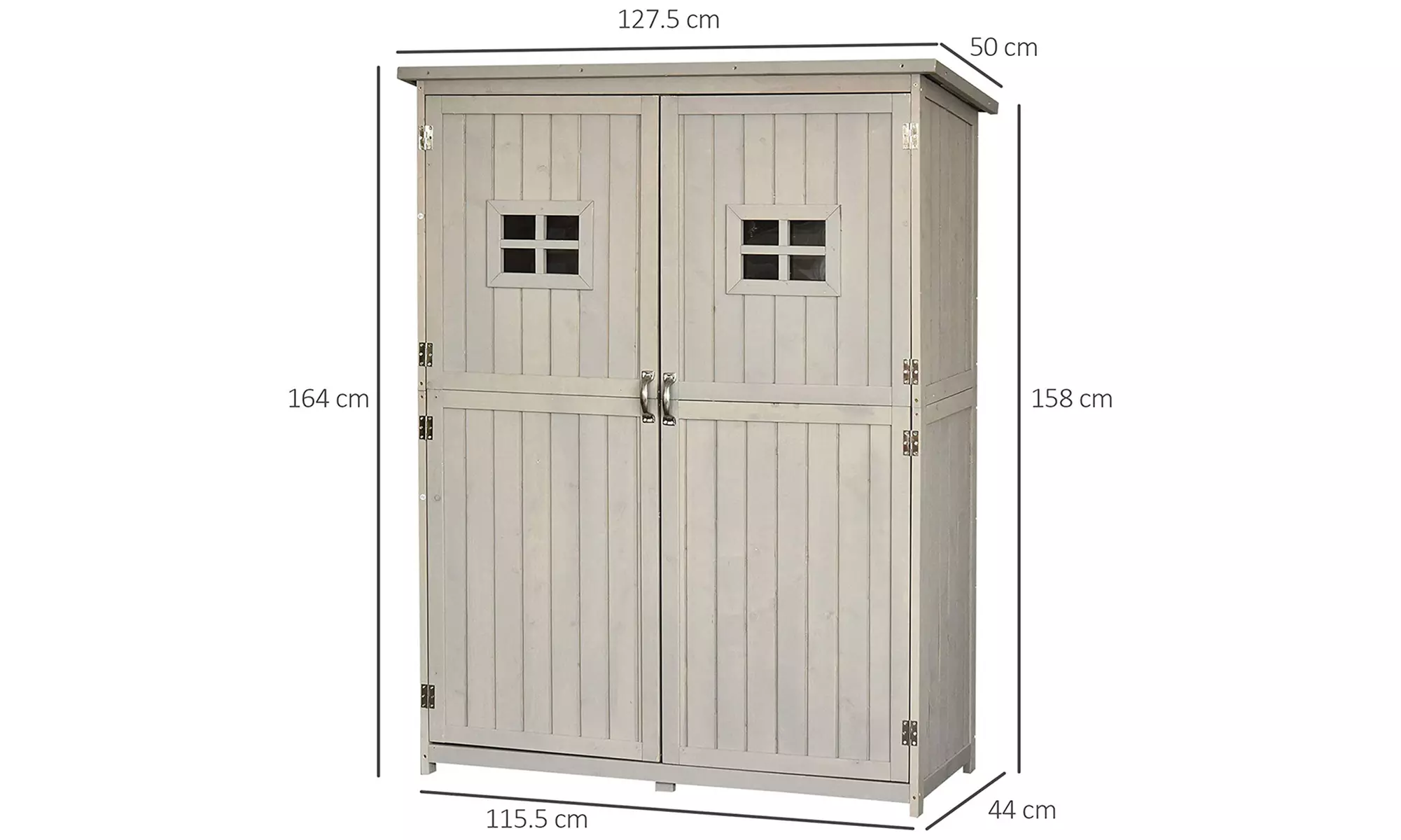 Outsunny Wooden Garden Shed