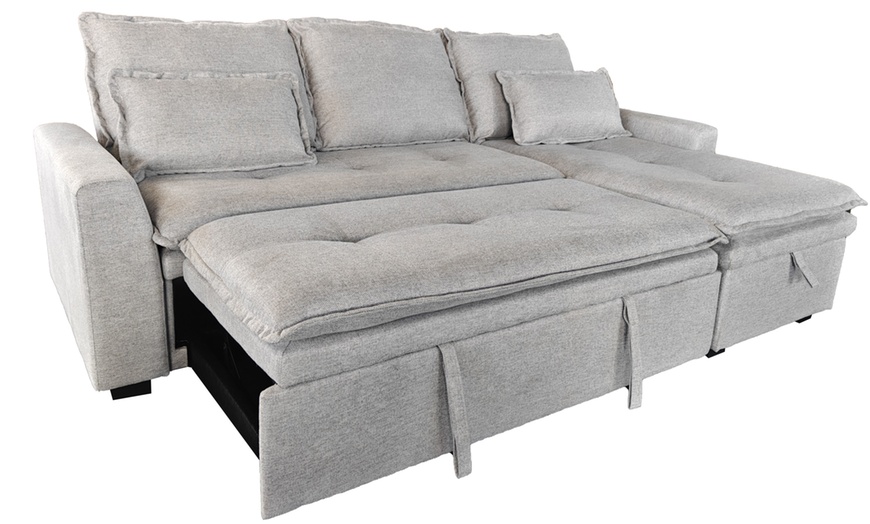 Image 14: Lucca 3 Seater Storage Sofa