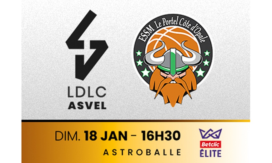 Image 3: LDLC Asvel vs. Le Portel : le 18 janvier à L'Astroballe