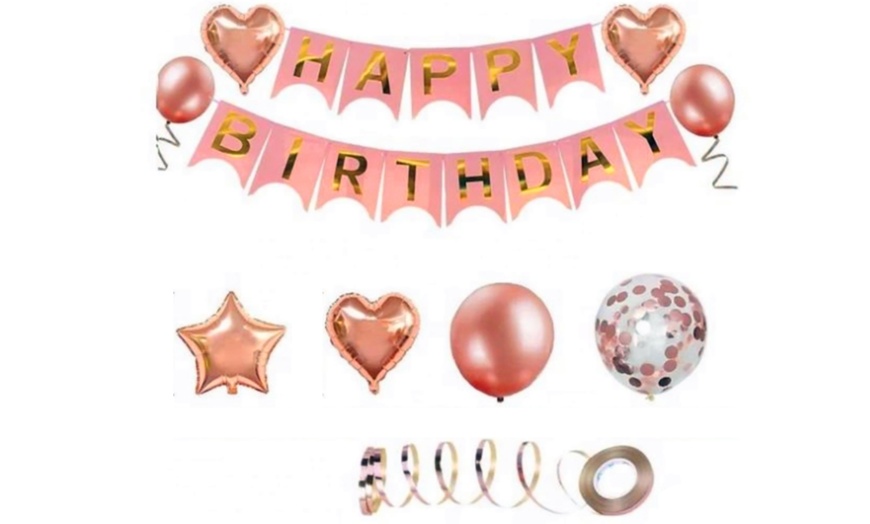 Image 2: 36-Piece Birthday Party Balloons Kit