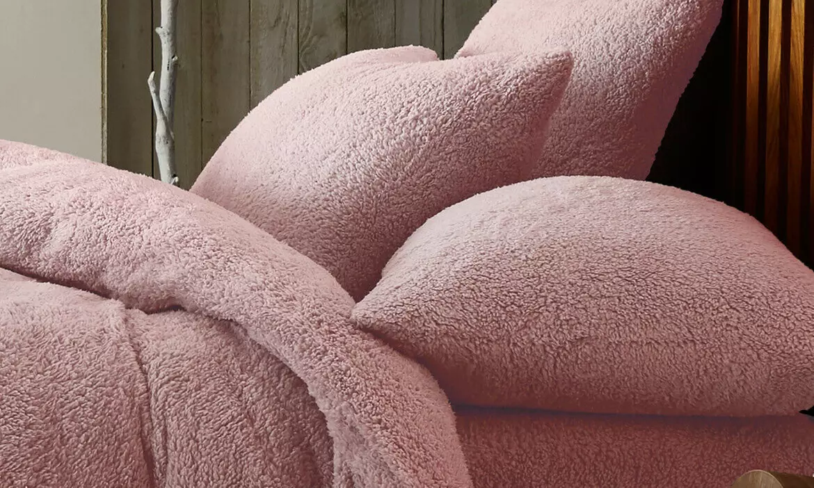 Gaveno Cavailia Fluffy Teddy Bear Fleece Thermal Soft Duvet Cover Set