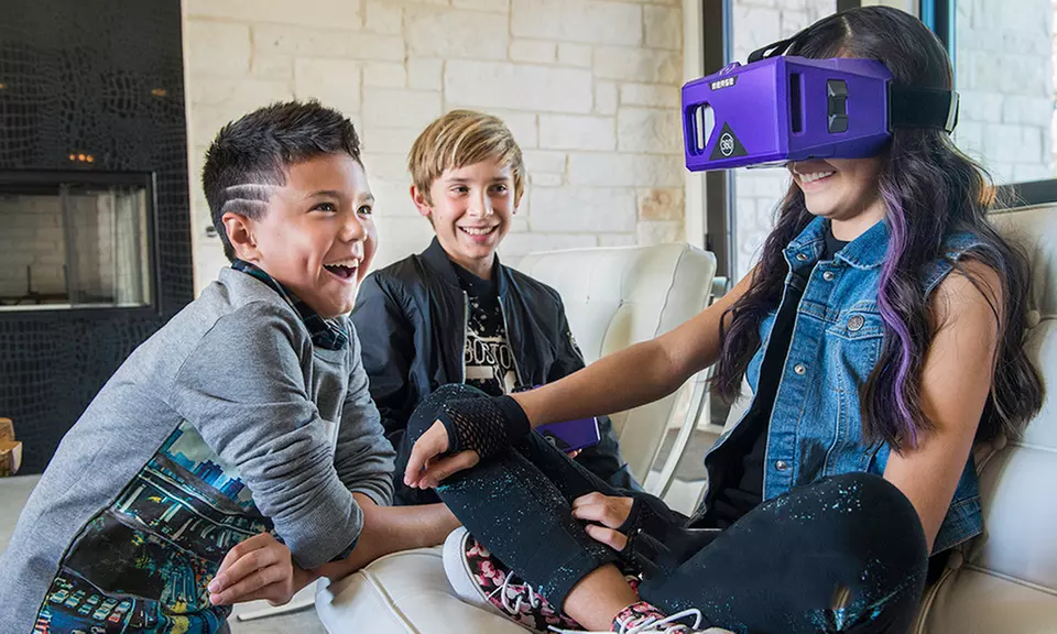 Merge Virtual Reality Goggles for iPhone and Android with Curated Content App - Primary Image