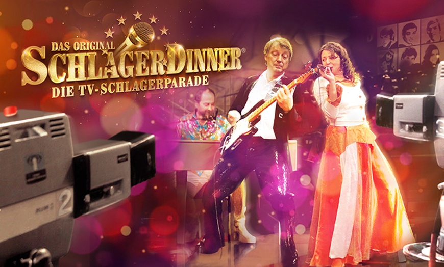 Image 1: Ticket für das Schlagerdinner mit 3- oder 4-Gänge-Menü