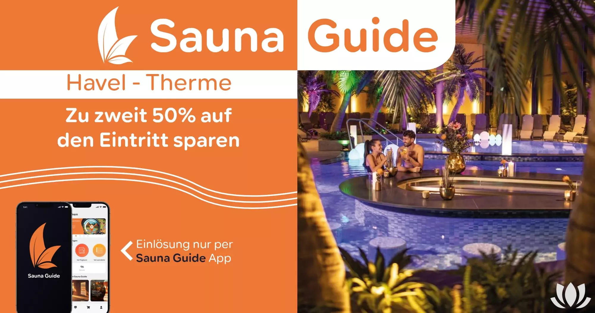 2:1 Gutschein für die Havel-Therme (50% sparen) - Primary Image