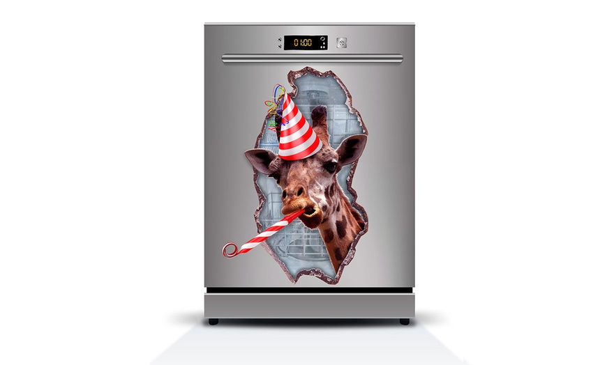 Image 9: 3D Dishwasher Vinyl Stickers