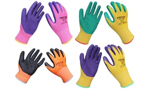  One or Three Pairs of Dekton Latex-Coated Gardening Gloves 