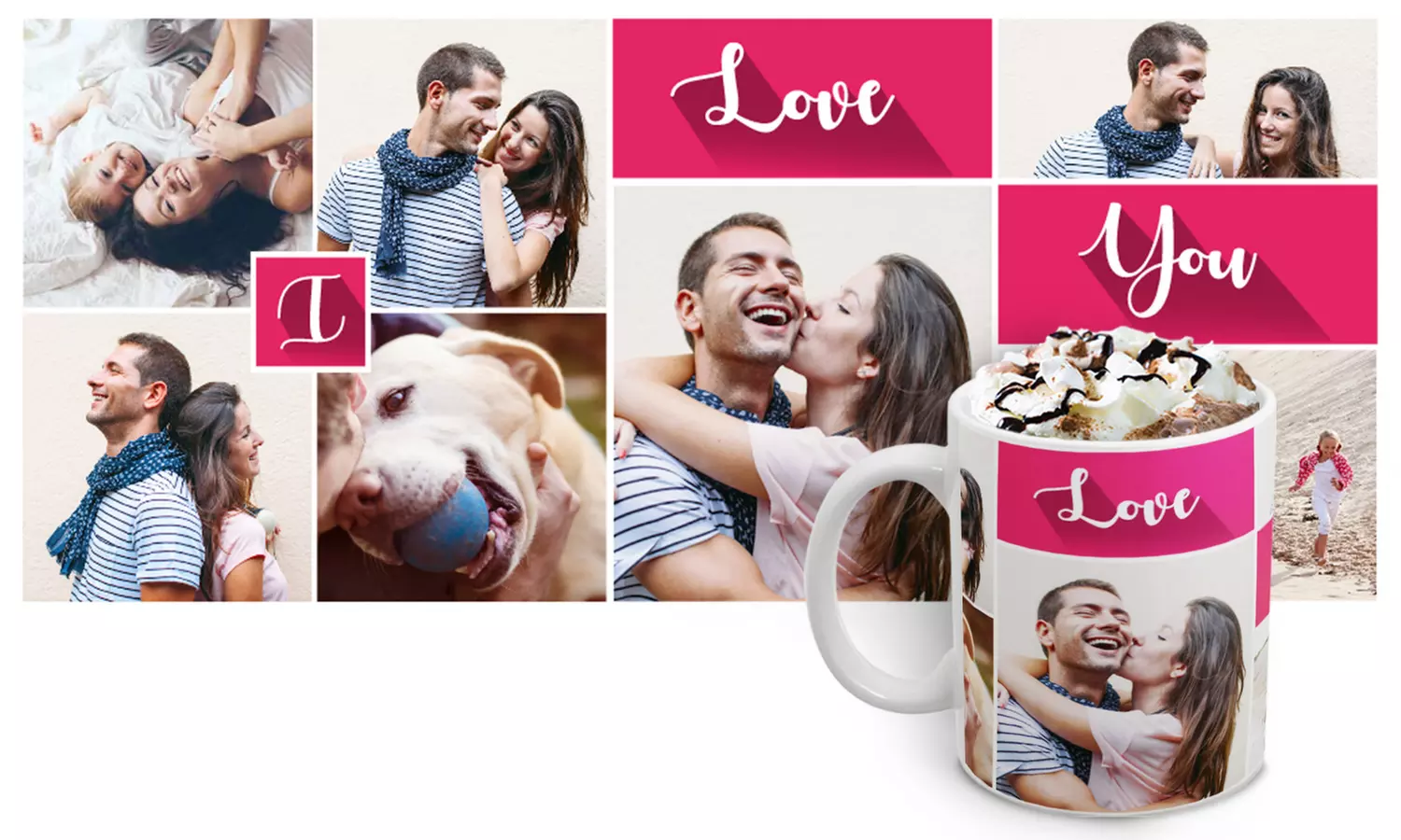 Personalised Photo Collage Mug from Printerpix (50% Off) - Primary Image