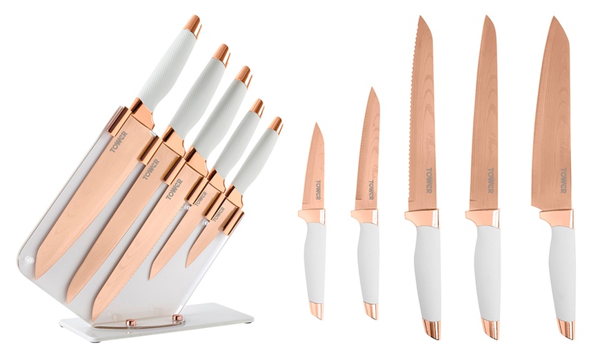 Image 14: Tower Five-Piece Knife Set