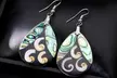 1 ou 2 paires de boucles d'oreilles coquilles d'ormeau - Second Medium