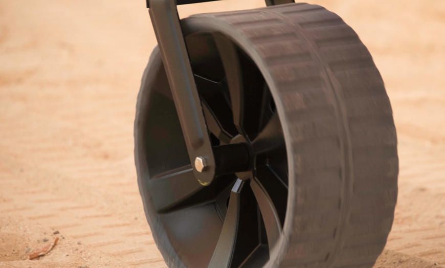 Image 11: All Terrain folding beach wagon with big wheels