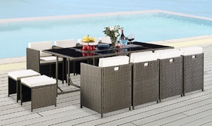 13 Pcs Rattan Garden set With...