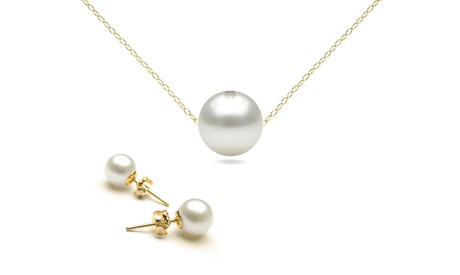 Orecchini o collana con perline sintetiche