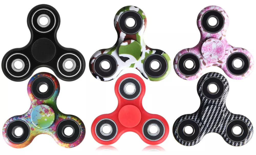 Fidget Spinner Anxiety and Stress Reliever Pattern & Solid (1-, 2-, 5-,10-, 25-Pack) - Primary Image