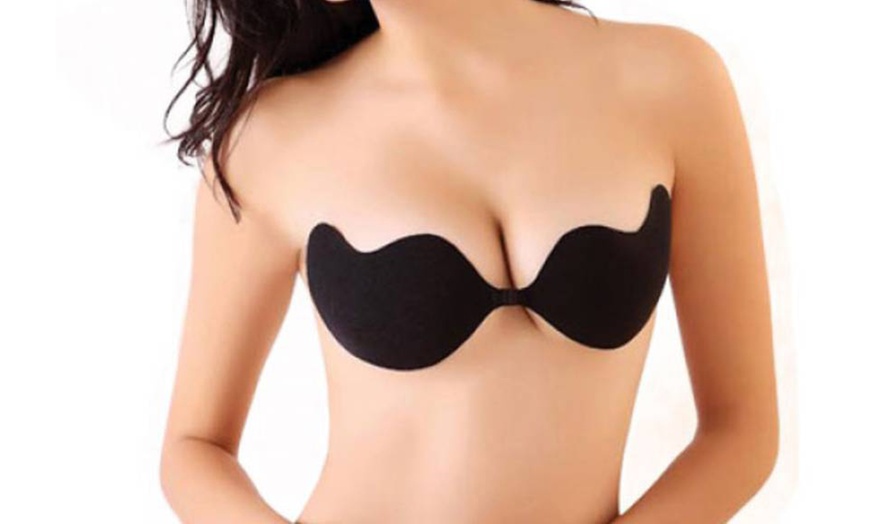 Image 2: One or Two Invisible Adhesive Push-Up Bras