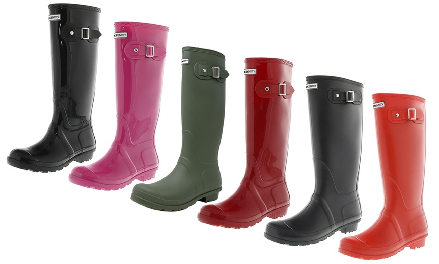 exotic identity rain boots