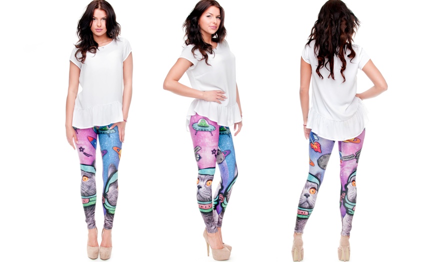 Image 13: Kukubird Novelty Leggings