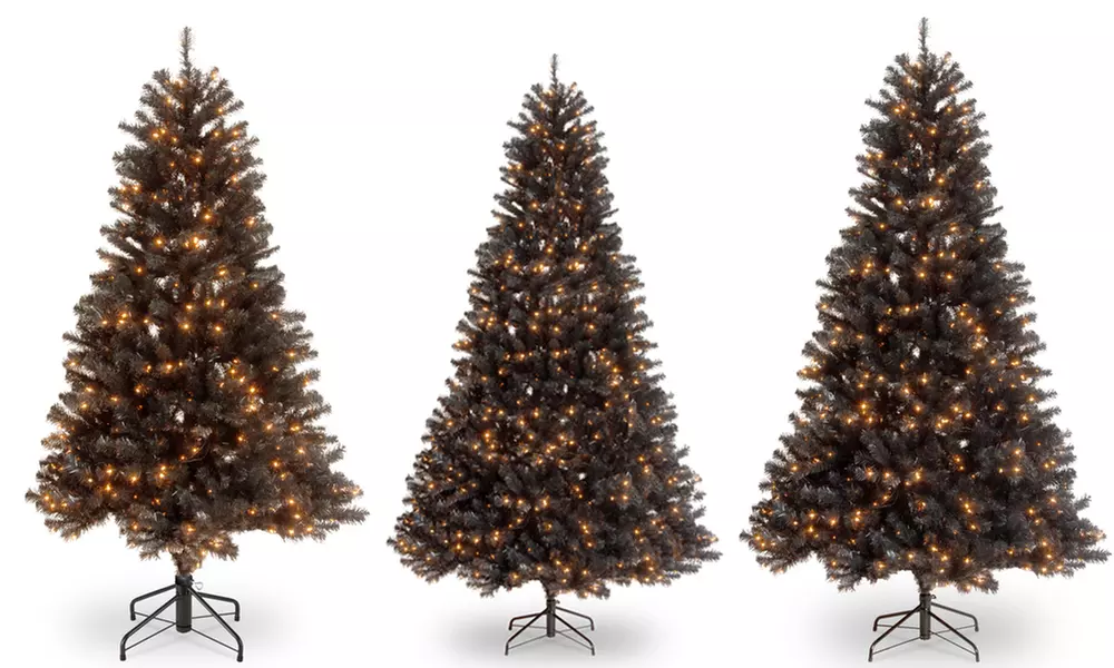 Black Spruce Halloween Artificial Tree with Lights - Primary Image