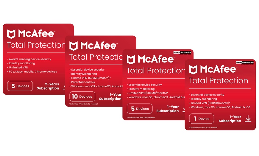 Image 1: McAfee Total Protection 2024 voor 1 of 2 jaar