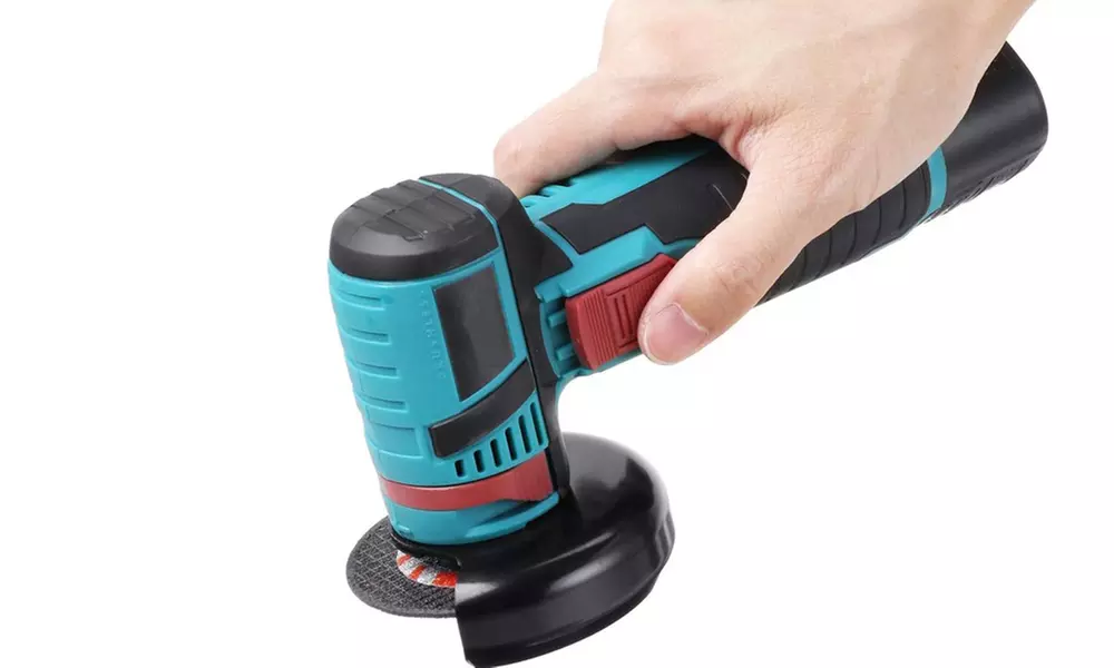 Wiederaufladbarer Mini-Winkelschleifer mit 2 Akkus und Koffer