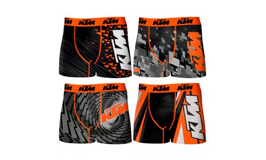 Image 1: Pack 4 boxers KTM microfibre 