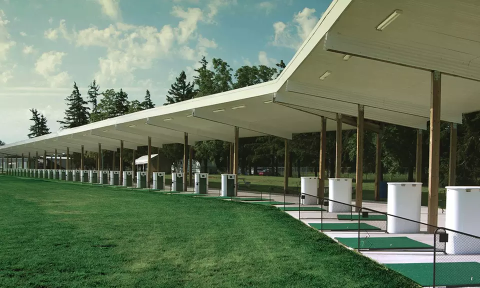 80 Automated Range Balls or Automated Range Package for Two at iRange Toronto (Up to 52% Off)  - Primary Image