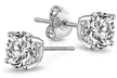 Boucles d'oreilles de la marque Philip Jones en argent 925 et zircons - Second Medium