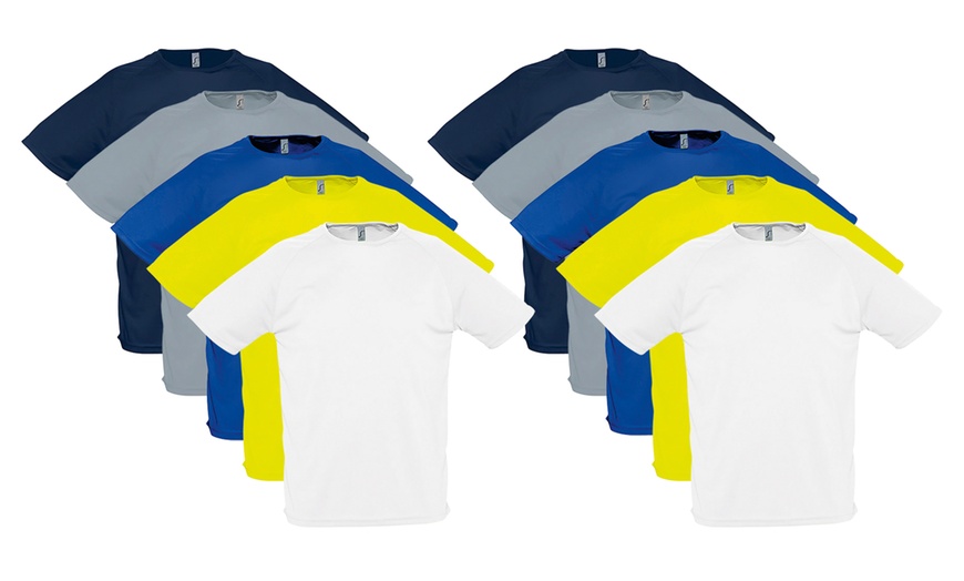 Image 2: Sporty Men's T-Shirt 10-Pack