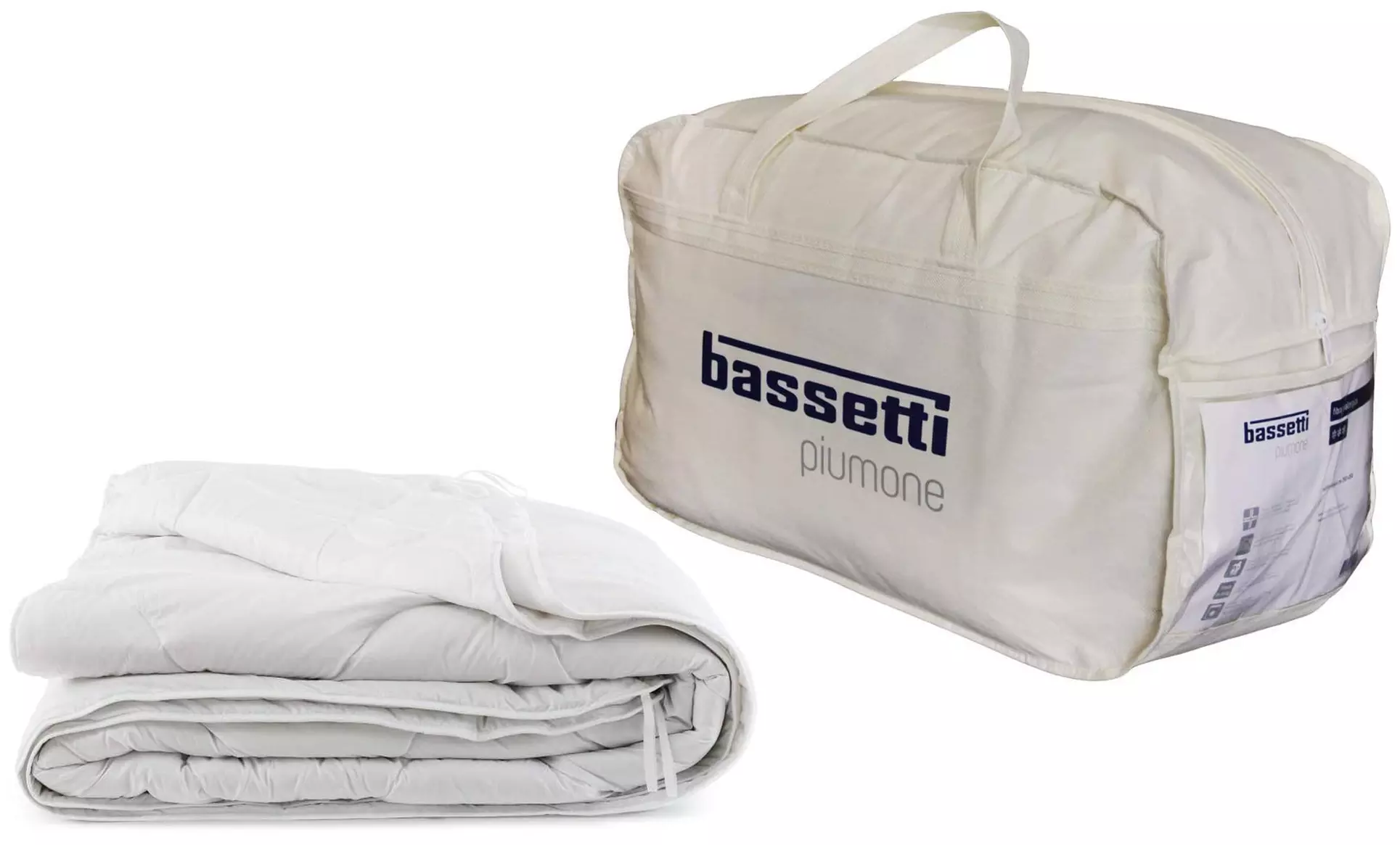 Piumone matrimoniale 4 stagioni in microfibra anallergica Bassetti