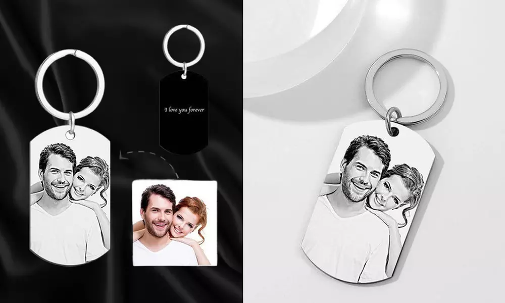 Foto-Schlüsselanhänger mit Gravur