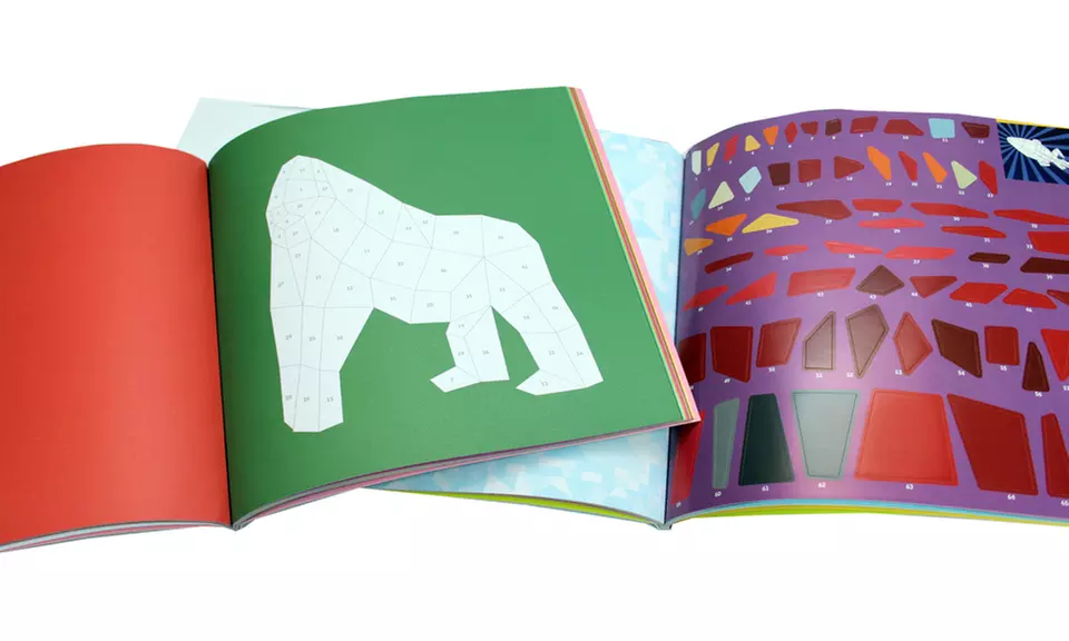 Kids' or Adult Paint by Sticker Books (2-Pack) - Second Medium