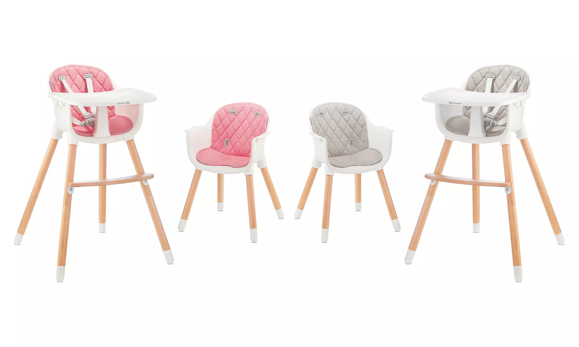 Chaise haute enfant 2 en 1 SIENNA Kinderkraft, coloris au choix - Primary Image