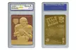 Tom Brady Patriots Genuine 23KT NFL Set of 3 Gold Cards ALL Graded Gem-Mint 10 - Second Medium