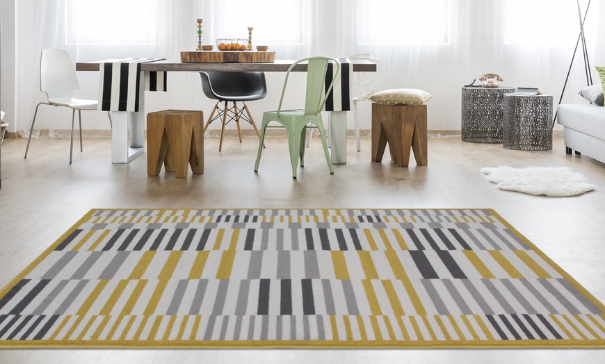 Image 1: Modern Ochre Rug