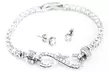 Bracelet and Earring set with Infinity Charm made with Crystals from Swarovski® - Second Medium