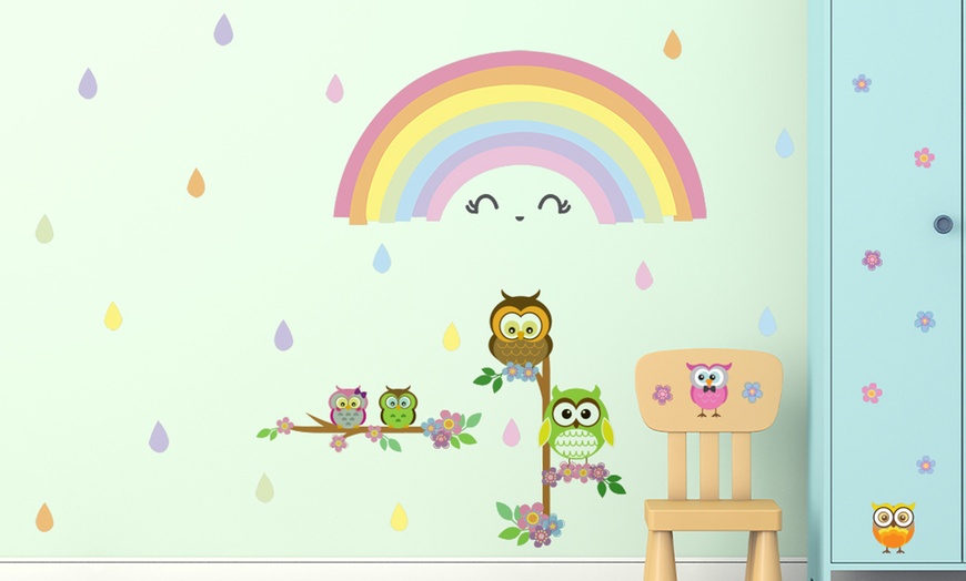 Image 3: Rainbow Wall Stickers