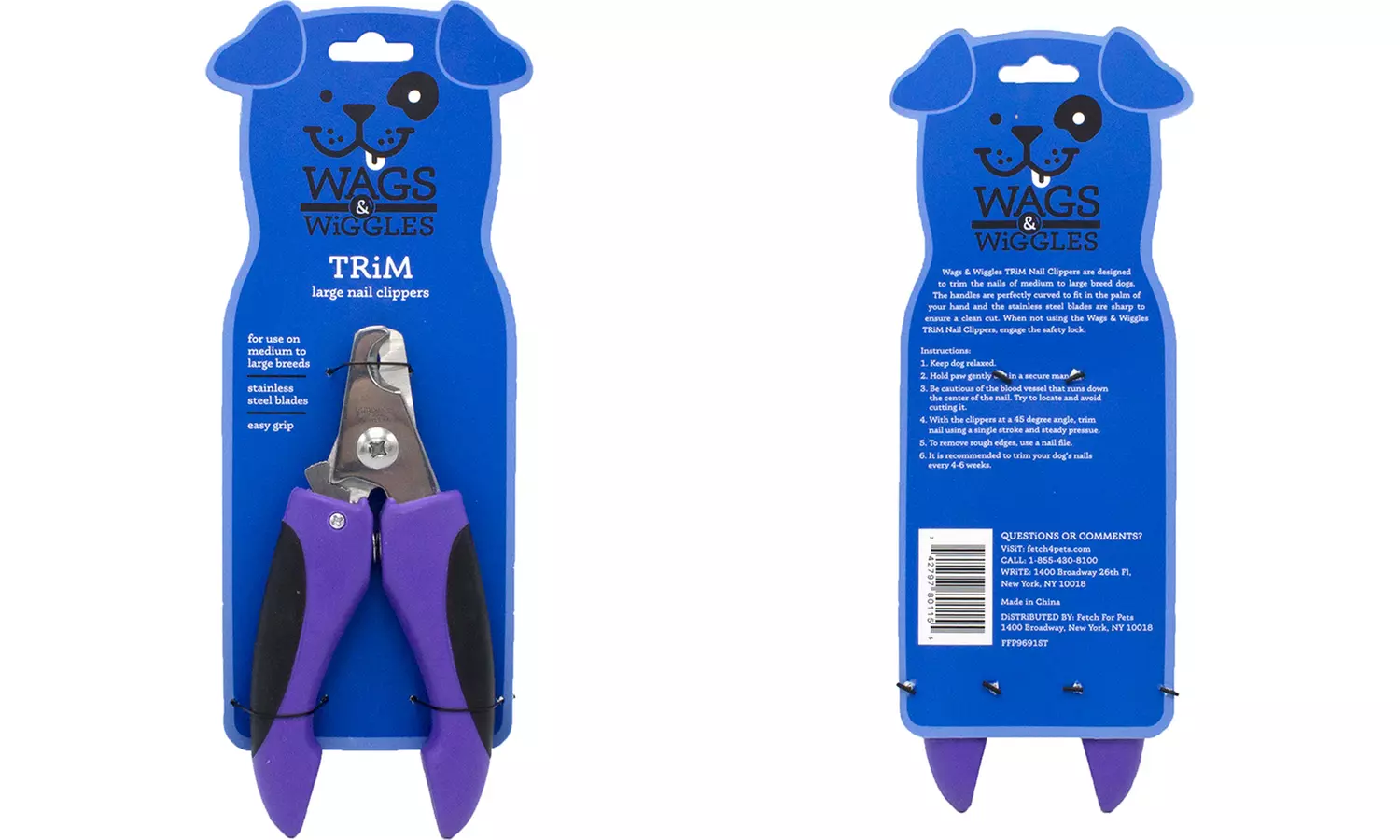 Wags & Wiggles Large Nail Clippers For Dogs & Cats (1- or 2- or 3-Pack) - Primary Image