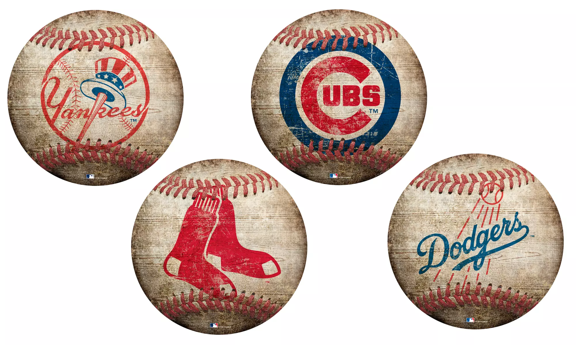 Fan Creations MLB 12" Baseball Shaped Sign - Primary Image