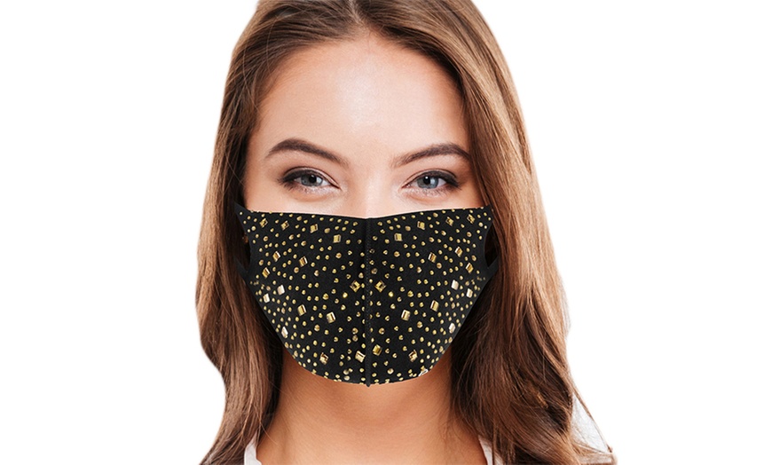 Image 10: 1, 2, 3 ou 4 masques à strass