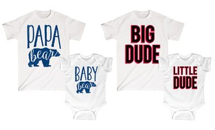 Father and Son Matching Tee and Bodysuit Set