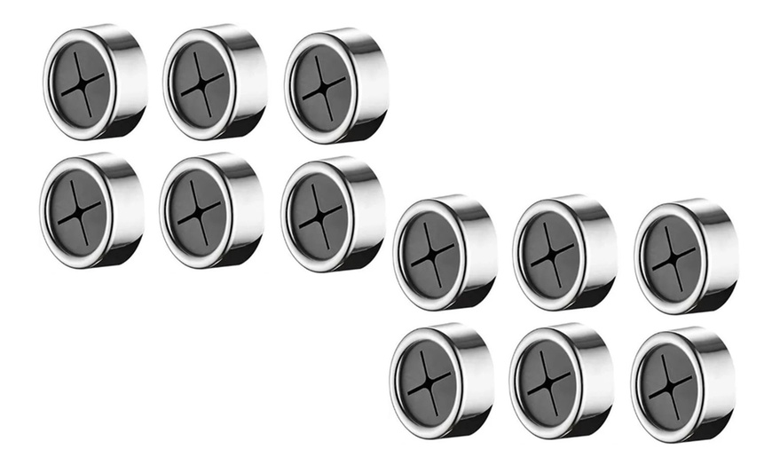 Image 4: Pack of Six Round Adhesive Plug Holders 