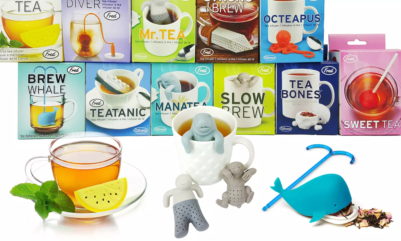 Fred and Friends Themed Silicone Tea Infusers - Primary Image