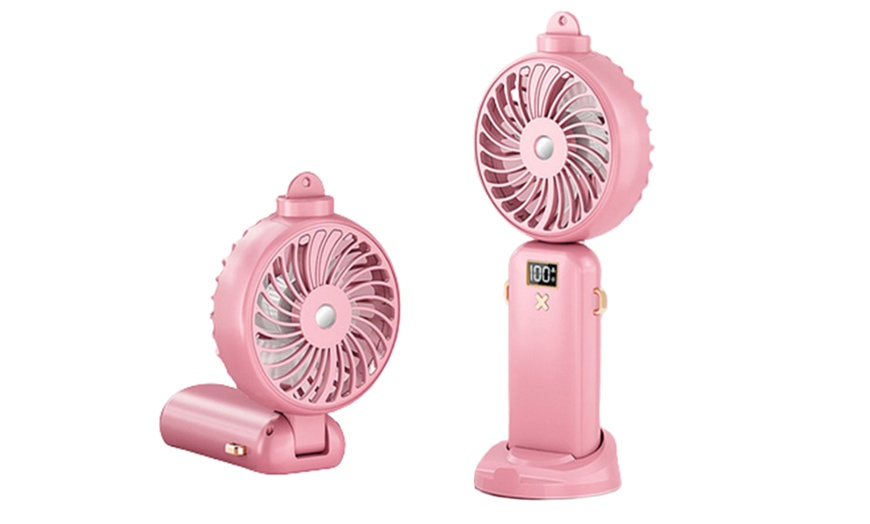 Image 3: Portable Hand-Held Spray Fan