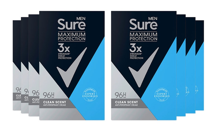 Image 3: Upto 10 packs of Sure Men Clean Scent Deodorant Cream 45ml