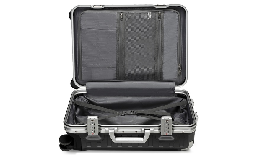 Image 5: 20 Inch PC Hardshell Aluminum Frame Suitcase with TSA Lock