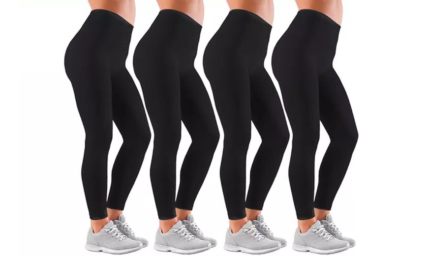 Image 6: Cozy Comfort, All Day Long: Fleece-Lined Seamless Leggings for Women