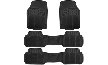 Rubber Car Floor Mats (4-Piece) | Groupon Goods