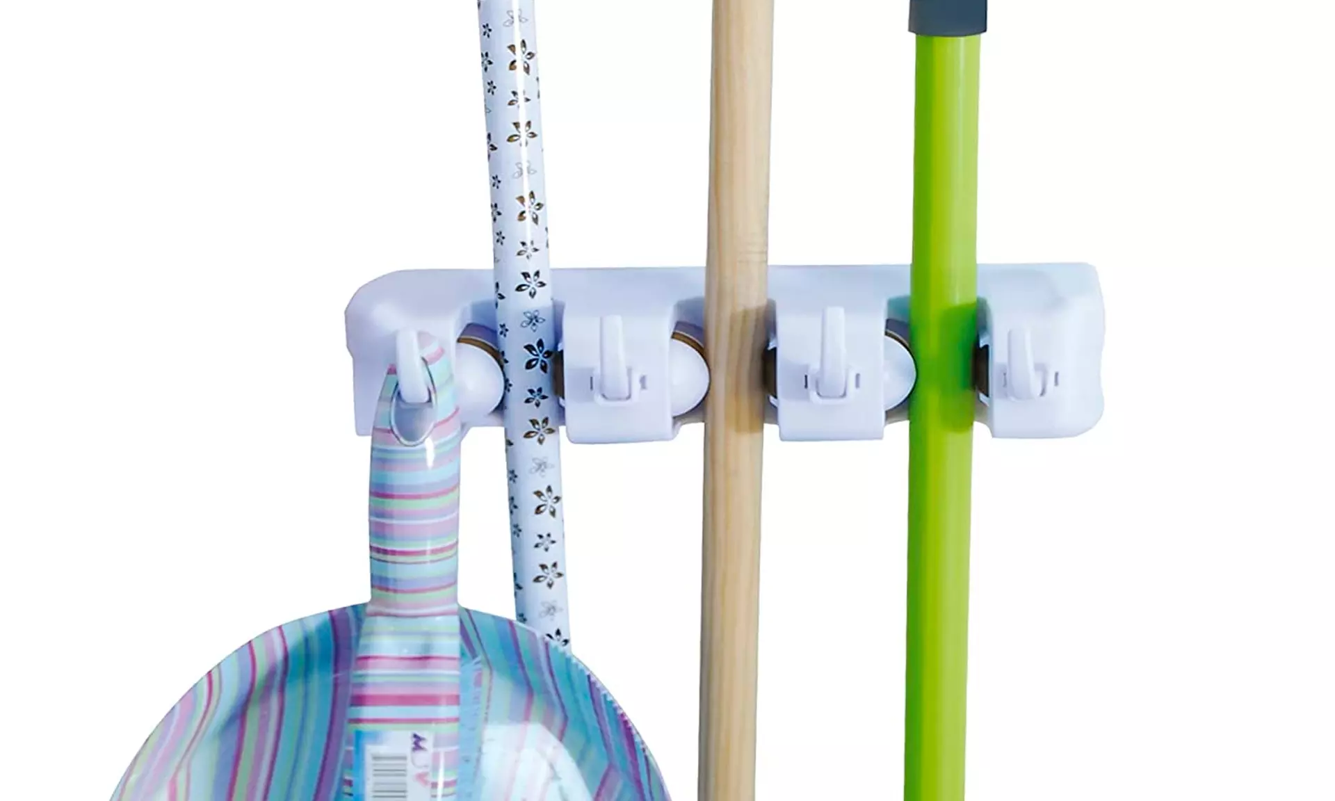 Porte-balai 3 ou 5 places en plastique avec crochets - Image 7