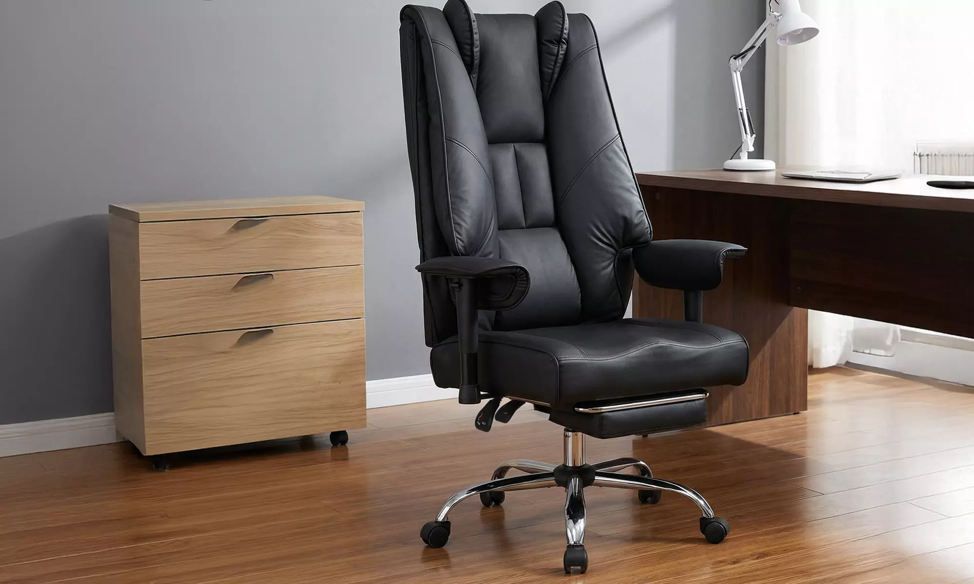 Levede Ergonomic Reclining Office Chair with Footrest