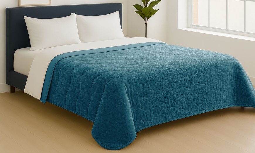 Image 23: Couette "Irina" en microfibre velouté 