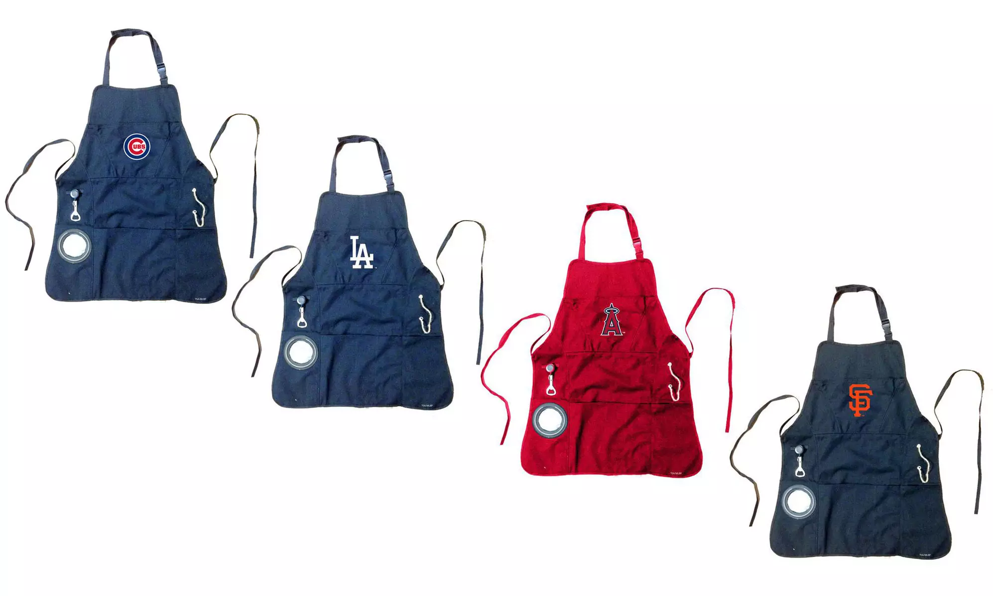 Team Sports America MLB Five-Pocket Grilling Apron with Bottle Opener - Primary Image